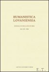N/A. - HUMANISTICA LOVANIENSIA. JOURNAL OF NEO-LATIN STUDIES. VOL LVII - 2008.