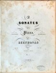Beethoven, Ludwig van: - [Op. 27, Nr. 1] 2 sonates pour piano. Edition de A. Farrenc. Op: 27. No. [handschr.:] 1