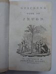 N.n.. - Geschenk voor de jeugd. Korte onderrechting in den natuurlijken godsdienst/ Geschenk voor de jeugd. Beschryving van het land Kanaan. 2 delen in 1 band.