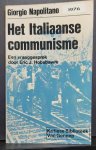 NAPOLITANO Giorgio, HOBSBAWM Eric J. - Het Italiaanse communisme. Een vraaggesprek door Eric J. Hobsbawm