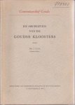 TAAL, DRS. J - De archieven van de Goudse kloosters