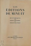 Jacques Debû-Bridel - Les Éditions de Minuit Historique et Bibliographie