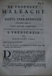 Costerus [Costervm, Costerum], Johannes [Ioannem] - De propheet Maleachi, in XXXVI leerredenen verklaert ... / Door Johannes Costerus ..