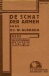 (COHEN, Fré). ALBARDA, J.W. - De schat der armen. Rede, uitgesproken in het 31e Congres der S.D.A.P. op 17 April 1927 te Utrecht.