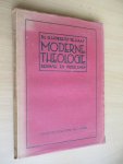 Horreus de Haas Dr. g. - Moderne Theologie  - Beginsel en problemen -