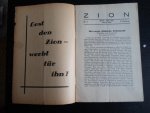  - Zion, Monatblätter für Lehre, Volk, Land