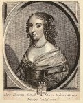 Bouttats, Frederik the younger (1620-1676)? - Antique portrait print ca 1670 | Portrait of Clara Clementia de Maille Breze 1628-1694 (Condé, Claire Clemence de Maillé Brezé), ca 1670, 1 p.