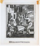 Luyken, Jan (1649-1712) and Luyken, Caspar (1672-1708) - Antique print/originele prent: De Garentwynder/The Wire Drawer.