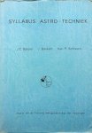 Bakker, J.C. / J. Bankert / P. Schreurs - Syllabus Astro-techniek