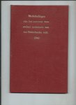 Sleumer Tzn., Dr. W. (redacteur) - Mededeelingen van het Instituut voor Sociaal Onderzoek van het Nederlandse Volk, 1942