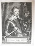 Paulus Pontius (1603-1658) after Anthony van Dyck (1599-1641) - [Antique print, engraving] Portrait of 'Frederico Henrico'; Prins Frederik Hendrik; Frederick Henry, Prince of Orange. after 1629.