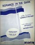 Coslow, Sam und Gertrude Niesen: - Romance in the dark. (Rêver dans l`ombre) du film Paramount