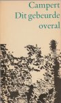 Campert, Remco - Dit gebeurde overal. Nieuwe gedichten.