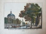 - [Aquatint, handcolored] Singel in Amsterdam, published ca. 1802.
