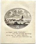 Van Ollefen, L./De Nederlandse stad- en dorpsbeschrijver (1749-1816). - [Original city view, antique print] 't Dorp Blarikum (Blaricum), engraving made by Anna Catharina Brouwer, 1 p.