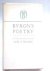 MARCHAND, Leslie A. - Byron's Poetry
