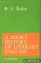 Bolton, W.F. - A short history of literary English