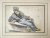 Johannot, Tony (or: Antoine) (French, 1803-1852) - [Antique drawing, ca 1850] Reclining sailor with french sailor's bonnet (leaf from a sketchbook), published ca 1850, 1 p.