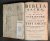  - Biblia Sacra, dat is: De Heylige Schriftuer, bedeylt in het Oude en Nieuwe Testament. Oversien ende verbetert na den laetsten Roomschen Text. t' Antwerpen, by Jan Mourentorf, In de Plantijnsche Druckerye, Gedruckt in 't Jaer 1599. Met Previleg...