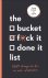 Sara Kinninmont - The Bucket, F*ck it, Done it List