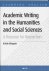 K. Blanpain - Academic writing in the humanities and social sciences / Learning English
