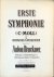 Bruckner, Anton: - [WAB 101] Erste Symphonie (c-Moll) für grosses Orchester. Clavierauszug zu vier Händen v. Ferd. Löwe
