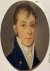 [Huppes, Nico] - Antique miniature portraits | Portrait of a young man (Portret van een jonge man), ca. 1820, 2 pp.