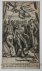 Unknown maker - [Antique title page, 1664] Nassouser heldens pronk-toneel / Allegorische voorstelling met mannen in harnas, Faam en Hollandse Maagd, published 1664, 1 p.