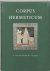 Corpus Hermeticum / Pimande...