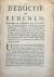 Pamphlet [1685] | Deductie ...