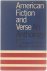 American Fiction and Verse ...