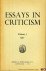 AA - Essays in Criticism. A Quarterly Journal of Literary Criticism. Volume 7, 1957.
