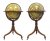 Cary, J. & W.|GLOBES - An exceptional matching pair of Regency period floor 18" globes, one terrestrial and one celestial,