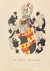  - [Heraldic coat of arms] Coloured coat of arms of the van Braam Houckgeest family, family crest, 1 p.