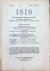 George Sarton - ISIS  International Review devoted to the History of Science and Civilization Quaterly Organ of the History of Science Society  N° 38, Vol XII (2)  May 1929