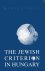 The jewish criterion in Hun...