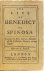 SPINOZA, B. DE, COLERUS, J. - The life of Benedict de Spinosa. Written by by John Colerus, minister of the Lutheran church, at the Hague. Done out of French.