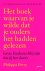 Het boek waarvan je wilde d...