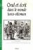 Oral et écrit dans le monde...