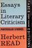 Essays in Literary Criticism