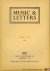 WESTRUP, J.A. (Edited by) - Music & Letters. A Quarterly Publication. Volume 49 - No. 3, 1968