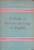 Hornby, A.S. - A Guide to Patterns and Usage in English