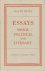 HUME, David - Essays - Moral, Political and Literary.