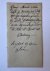  - [Manuscript 1781] Aantekeningen betr. belijdenis van George Michiel 't Hoen d.d. 3-7-1771, bij ds. Cattendijk in 's-Gravenhage en van Catharina Corn. Flok (sedert 24-2-1782 huisvrouw van G.M. 't Hoen) op 3-10-1781 bij ds. De Koning. Manuscript...
