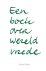 Een boek over wereldvrede