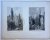  - [Lithography, Lithografie, The Hague] The Town Hall at The Hague and A View in Rotterdam (two litho's on one page, Het stadhuis in Den Haag en een blik op Rotterdam), 1 p, published 19th century.