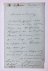  - [Manuscript 1854] Briefje van prof. J.H. Scholten, dd. Leiden 1854 aan de redaktie van een periodiek, ter begeleiding van Scholtens recensie van een boek van prof. Bouman. Manuscript, 8°, 1 pag.