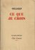 Maurois, André - Ce que je crois