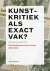 (1) Kunstkritiek Als Exact ...