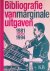Delft, Marieke van  Kees Thomassen (samenstelling) - Bibliografie van marginale uitgaven 1981-1994